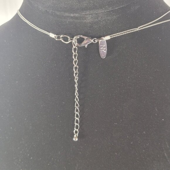 Vintage NY Multi-Layered Elegant Versatile Silver Mixed Plastic Beads Necklace - Picture 5 of 5